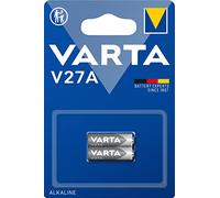 Varta Batteries Alkaline Button Cell V27A Button Cell Batteries Pack of 2 in Original Blister Packaging