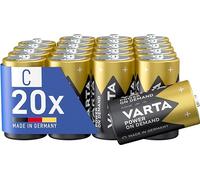 VARTA Power on Demand C Baby Batteries (20-pack, economy pack - smart, flexible and powerful, for mobile end devices - e.g. for computer accessories, Smart Home devices or torches)