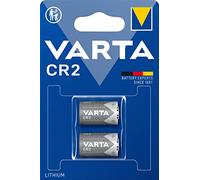 VARTA Batteries CR2, Pack of 2, Lithium Round Cell 3 V, compact, for clocks | for digital camera, instant camera, flash, Torch, medical precision instruments or alarm system