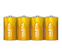 VARTA Longlife D Mono LR20 Alkaline Batteries (4-pack) - Made in Germany - ideal for remote controls, radios, alarm clocks and clocks