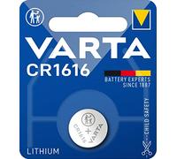VARTA Batteries Electronics CR1616 Professional Lithium coin battery 1-pack, Battery in original blister pack of 1