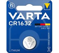 VARTA Batteries Electronics CR1632 Lithium button cell battery 1-pack, Button cells in original blister pack of 1