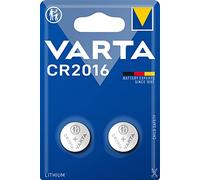 VARTA Batteries Electronics CR2016 Lithium button cell 3V battery 2-pack, Button cells in original blister pack of 2