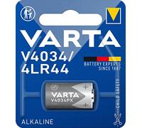 VARTA Batteries Electronics V4034PX/4LR44 alkaline battery 1-pack, Battery in original blister pack of 1