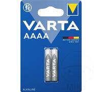 VARTA LR8D425 Batteries Electronics AAAA Alkaline battery 2-pack, Battery in original blister pack of 2, Grey