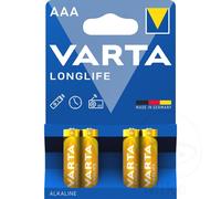 Varta Battery Micro Aaa Va 4Er Blister Longlife 4103 101 414
