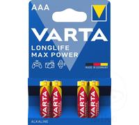 Varta Battery Micro Aaa Va 4Er Blister Longlife Max Power 04703 101 404