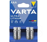 Varta Battery Micro Aaa Va 4Er Blister Ultra Lithium-Ion 06103 301 404