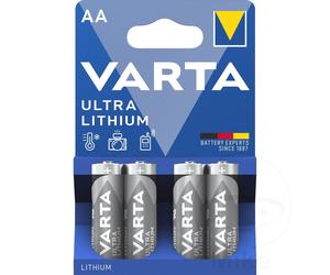 Varta Battery Mignon Aa Va 4Er Blister Ultra Lithium-Ion 06106 301 404