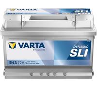 Varta Blue Dynamic E43 Car Battery 58372, 12V, 72 Ah, 680 A