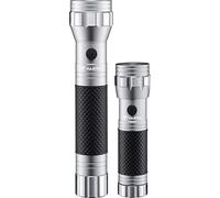 Varta Brite Essential Twinpack, F10 + F20 Torches, Light for Every Household, Acrylonitrile butadiene styrene, Silver