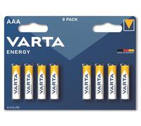 Varta bv-energy 8 AAA Batteries - Alkaline, Cylindrical, AAA) Blue, Yellow