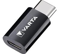 VARTA Charge and Sync Adapter Micro USB to USB type C (suitable for all USB type C compatible devices like Apple Macbook 12, Samsung Galaxy, Google ChromeBook, Google Nexus 5X/ 6P, Huawei P9)