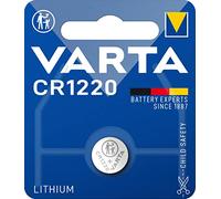 VARTA Batteries Electronics CR1220 Lithium button cell battery 1-pack, Button cells in original blister pack of 1
