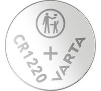 VARTA Coin Cell Batteries CR1220, Pack of 1, Lithium Coin, 3 V, for clocks | child-safe packaging, for clinical thermometer, heart-rate monitor, car key, remote control, scales or calculator