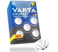 VARTA Coin Cell Batteries CR2032, Pack of 50, Power on Demand, Lithium, 3 V | safety-sealed packaging, for smart home devices, car key, remote control, scales or thermometer