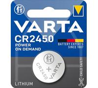 VARTA Coin Cell Batteries CR2450, Pack of 10, Power on Demand, Lithium, 3 V