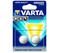 Varta CR 2025 Electronic Batteries Bl 2 - 2 x Packs of 2 (4 Batteries)