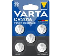 VARTA CR2016 3v Lithium Batteries Pack of 5