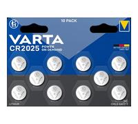 Varta Battery CR2025 - Lithium 3V Coin Cell - 10 Pack