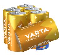 Varta D Alkaline Battery Pack of 6 - Longlife