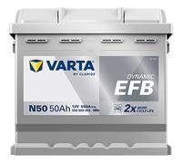 VARTA Dynamic EFB N50 012EFB Start-Stop Battery 4 Years Warranty