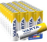 Varta Energy Batteries (AA Mignon Alkaline Battery Pack of 30) | Size LR6, Made in Germany, up to 10-year shelf life, for remote control, wall clock, radio, calculator, mouse or alarm clock
