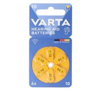 Varta Hearing Aid Batteries 24610101416 Size 10 Zinc Air 1.4V Pack of 6