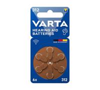 Varta Hearing Aid Batteries 312 Blister 6