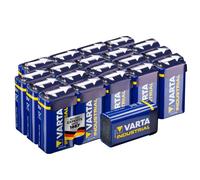 Varta Industrial Battery 9V Block Alkaline Batteries 6LR61 - pack of 20, Made in Germany
