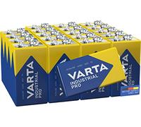 VARTA Industrial Pro 9V Block Alkaline Batteries GLR61 - 20-pack, Made in Germany, blue