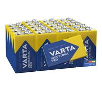 VARTA Industrial Pro 9V Block Alkaline Batteries GLR61 - 20-pack, Made in Germany, blue