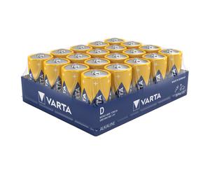 Varta Industrial Pro D LR20 4020 1.5V Alkaline Batteries x 20 Bulk Packed