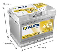 Varta La60 Leisure Battery Agm 60Ah Dual Purpose