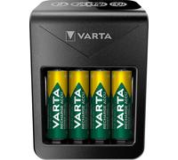 Varta Lcd Pug Charger+ With 4x2100mah Aa Black
