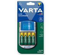 Varta Lcd Charger Usb+4 Mignon Aa 2600mah 12v Silver