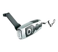 VARTA LED Dynamo Light (3x 5 mm, with hand crank flashlight hand lamp light, with crank - 100 percent battery independent - suitable , power failure, camping, outdoor), Black/Silver,17680101401