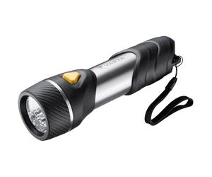 VARTA LED Torch, Day Light Multi LED F30, LED Torch 14 LEDs | shockproof housing, wrist strap, incl. 2x D Batteries, ideal for the home, power outage, robust, long-lasting housing