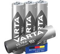 VARTA Lithium AAA Micro LR03 Batteries (4-pack) - ideal for digital cameras, toys, GPS devices, sporting and outdoor applications