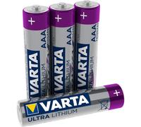 VARTA Lithium AAA Micro LR03 Batteries (4-pack) - ideal for digital cameras, toys, GPS devices, sporting and outdoor applications