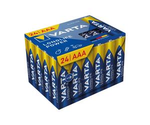 Varta Loglife Power AAA Alkaline Battery 1.5V Pack of 24 4903121134
