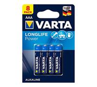 Varta Long Life LR03 AAA Batteries - Pack of 8