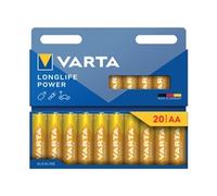 Varta Longlife AA Alkaline Battery 1.5V (Pack of 20) 4106101720