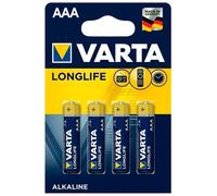 Varta Longlife AAA Batteries - 4 pcs