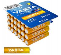 VARTA Longlife AAA Micro LR03 Alkaline Batteries (24-pack) - Made in Germany - ideal for remote controls, radios, alarm clocks and clocks