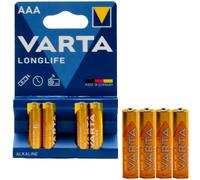 Varta Longlife Battery AAA Micro 4103 1 X 4 Pieces LR03 1.5V MN2400