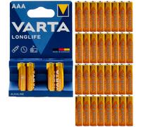 Varta Longlife Battery AAA Micro 4103 8 X 4 Pieces LR03 1.5V Made In Germany