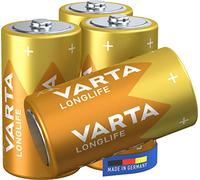 VARTA Longlife C Baby LR14 Alkaline Batteries (4-pack) - Made in Germany - ideal for remote controls, radios, alarm clocks and clocks