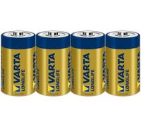 VARTA Longlife D Mono LR20 Alkaline Batteries (4-pack) - Made in Germany - ideal for remote controls, radios, alarm clocks and clocks