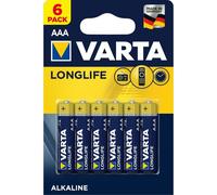 Varta Longlife LR03 AAA Batteries - 6 pcs.